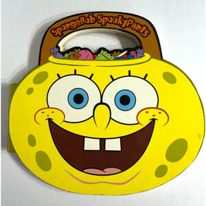 Vintage SpongeBob SpookyPants Children's Board Book, Die-Cut 2004 Pub Date Y2K